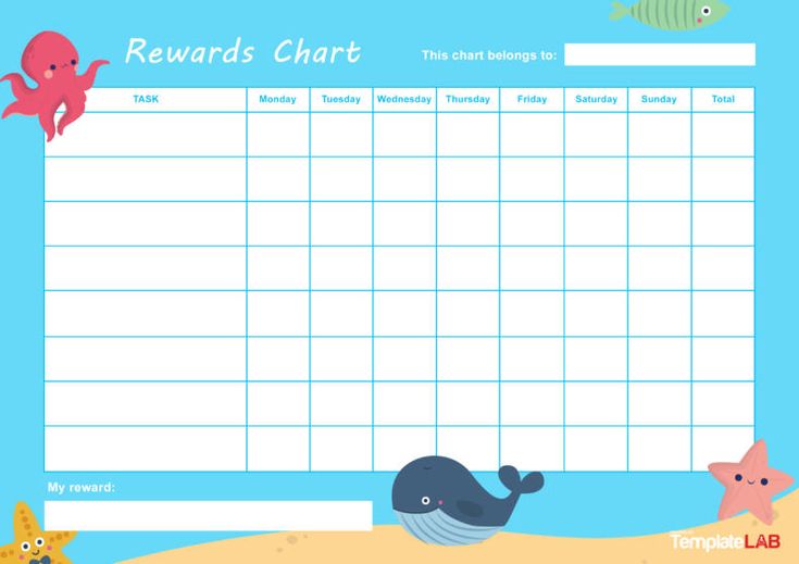 22 Printable Reward Charts for Kids (PDF, Excel & Word)