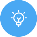 Real-time health alerts An icon image of light bulb that represents efficiency driving tools in brightwheel.