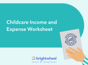 Childcare Income and Expense Worksheet
