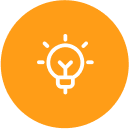 Eliminate late payments An icon image of light bulb that represents efficiency driving tools in brightwheel.