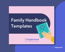 Download our free Family Handbook templates