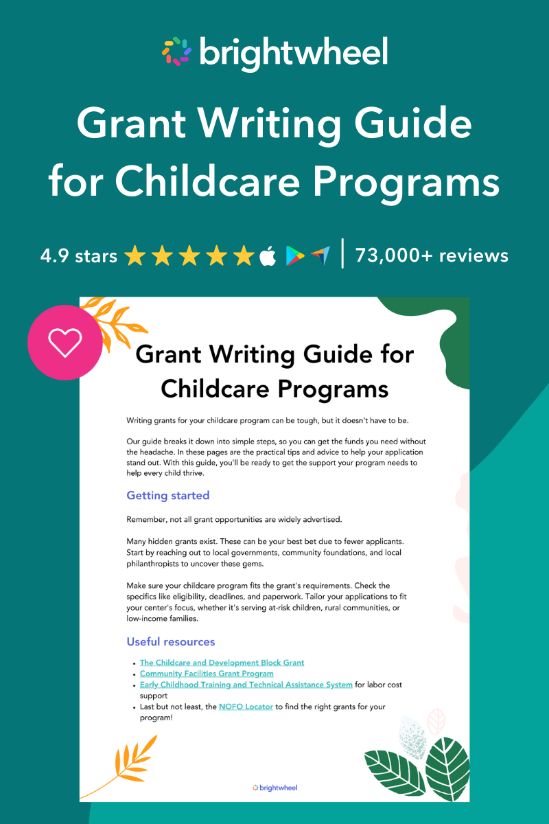 A sidebar banner that promotes a free grant writing guide.