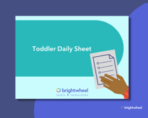 Download our free Toddler Daily Sheet